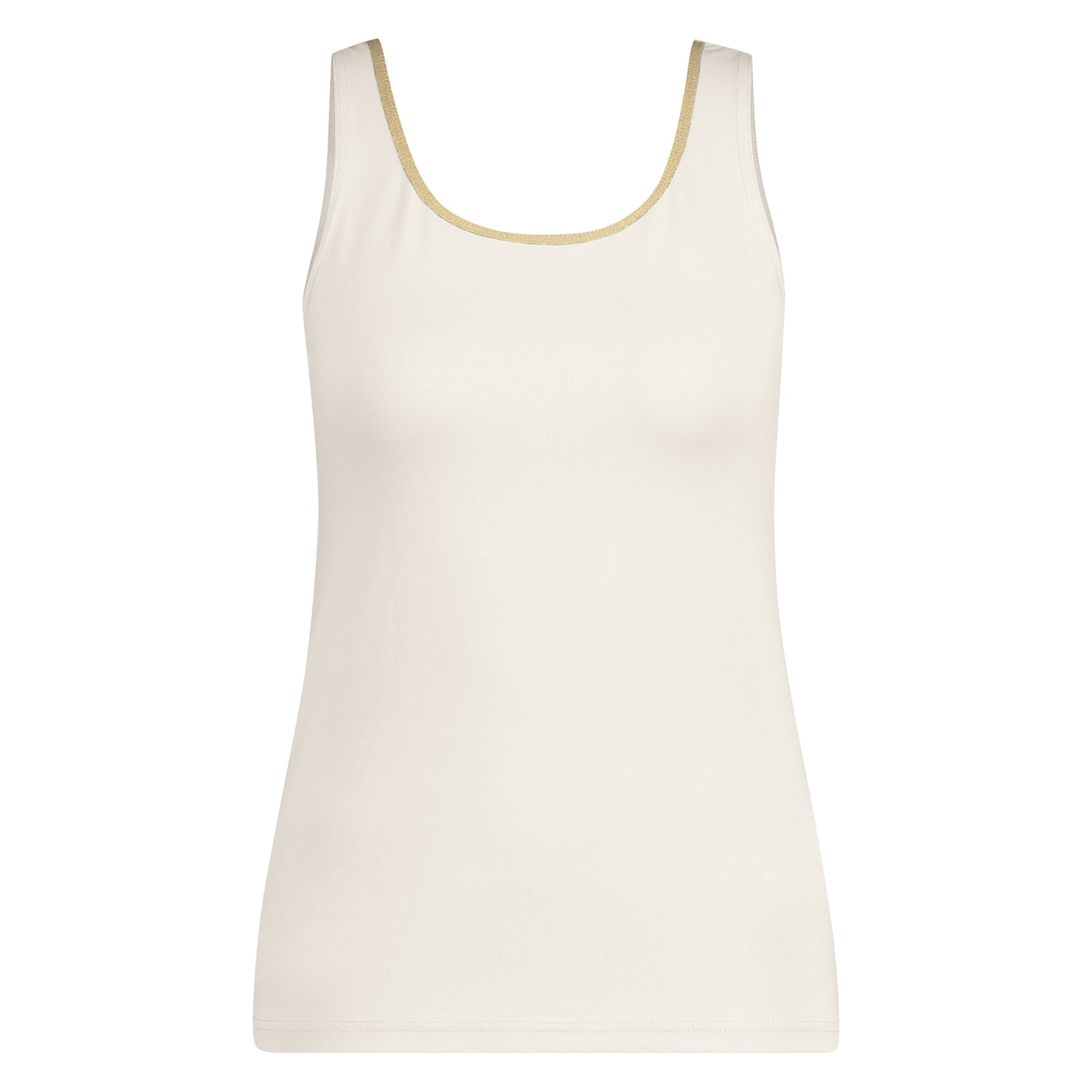 Juba Singlet | Offwhite/Gold