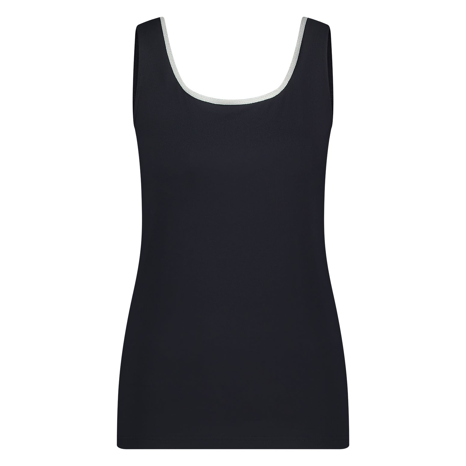 Juba Singlet | Navy/Silver