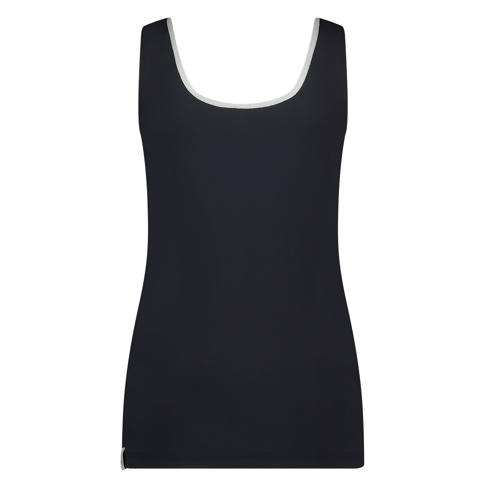 Juba Singlet | Navy/Silver