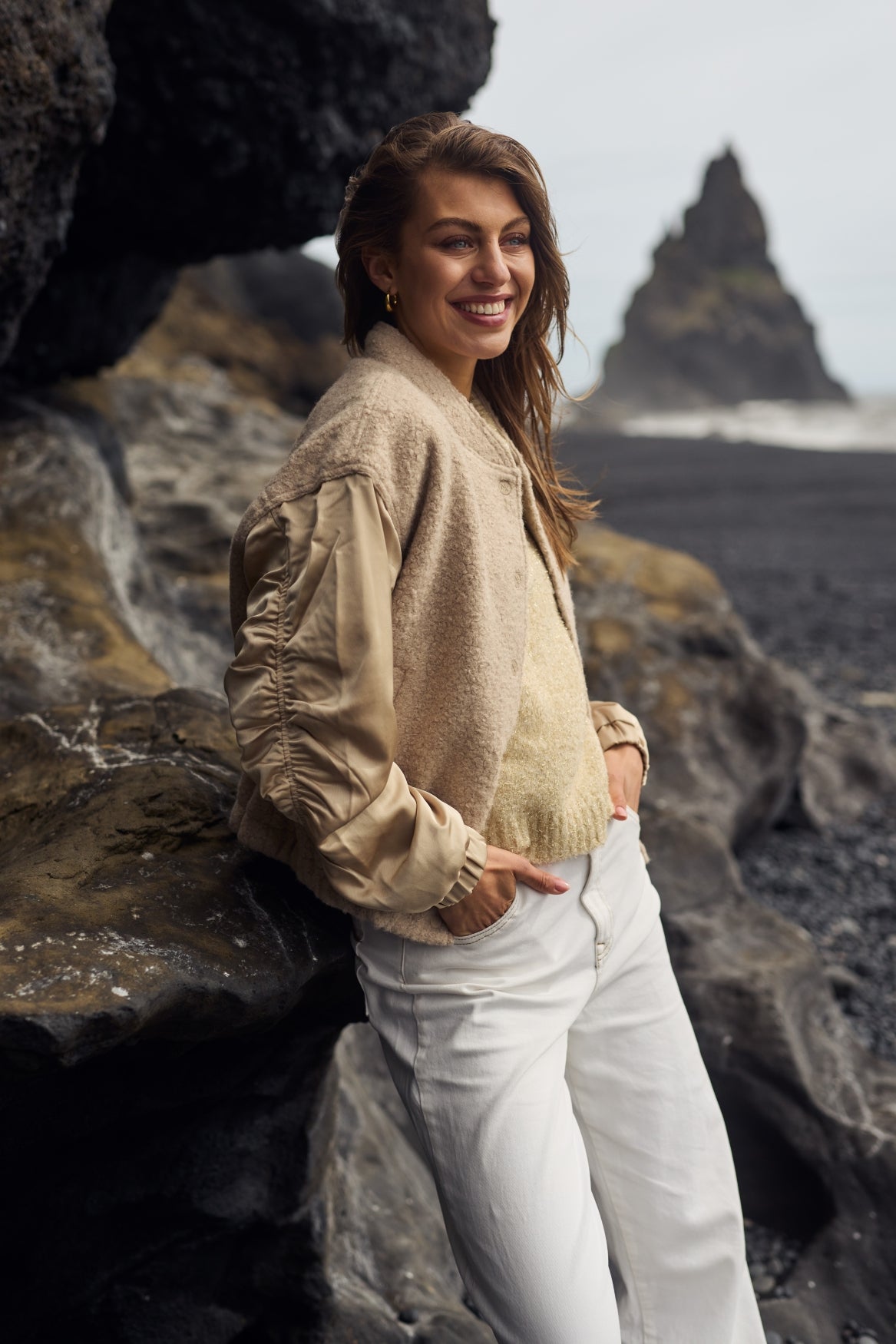 Baltimore Jacket Satin | Sand