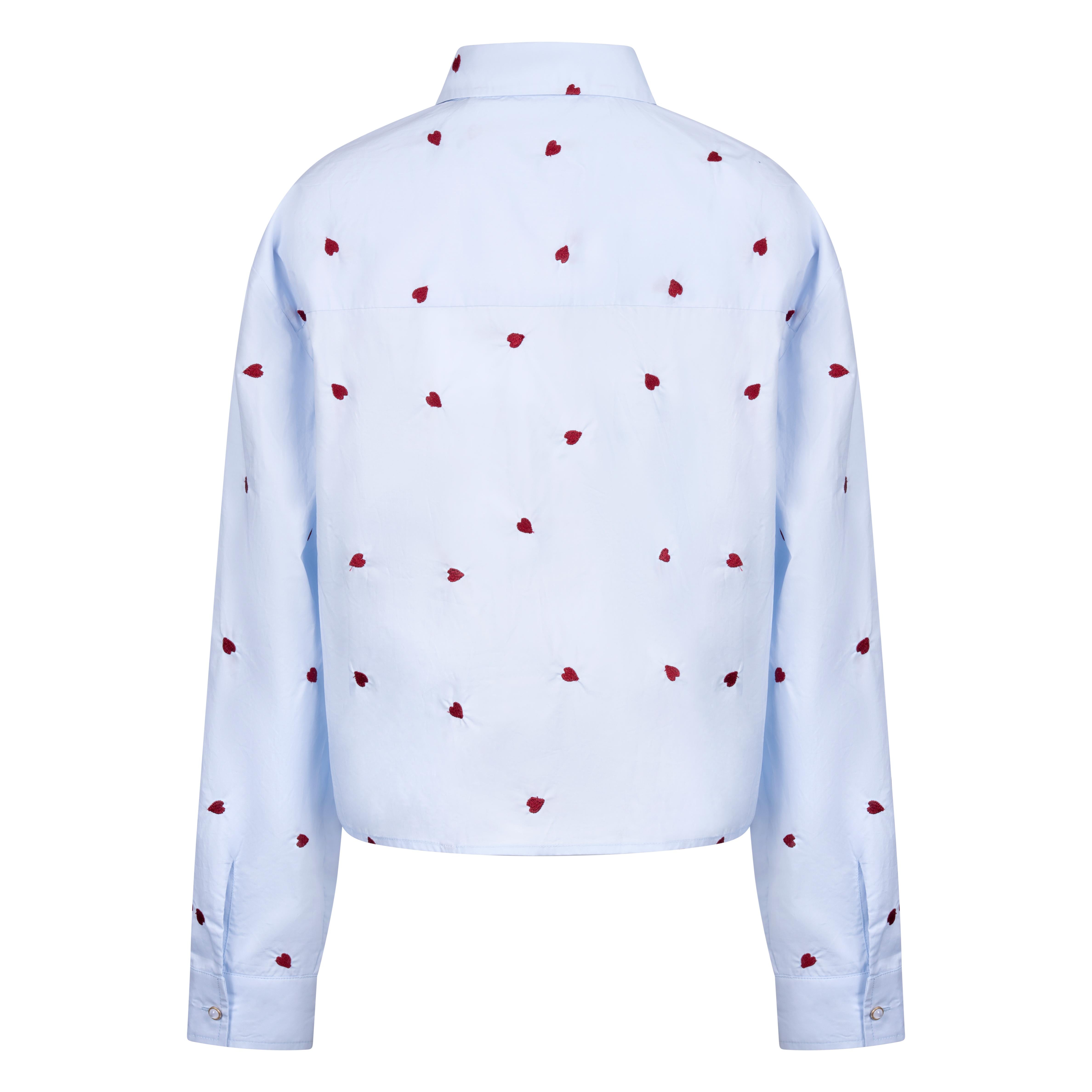 Sorrento Blouse Heart | Sky/Kiss