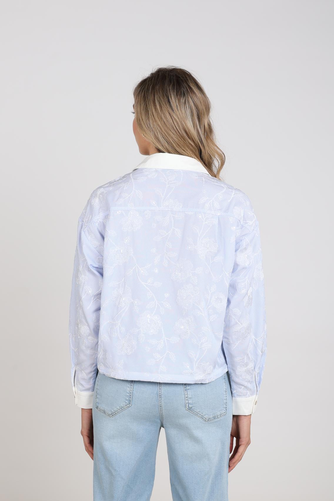 Meave Blouse Embroidery | Offwhite/Cloudy
