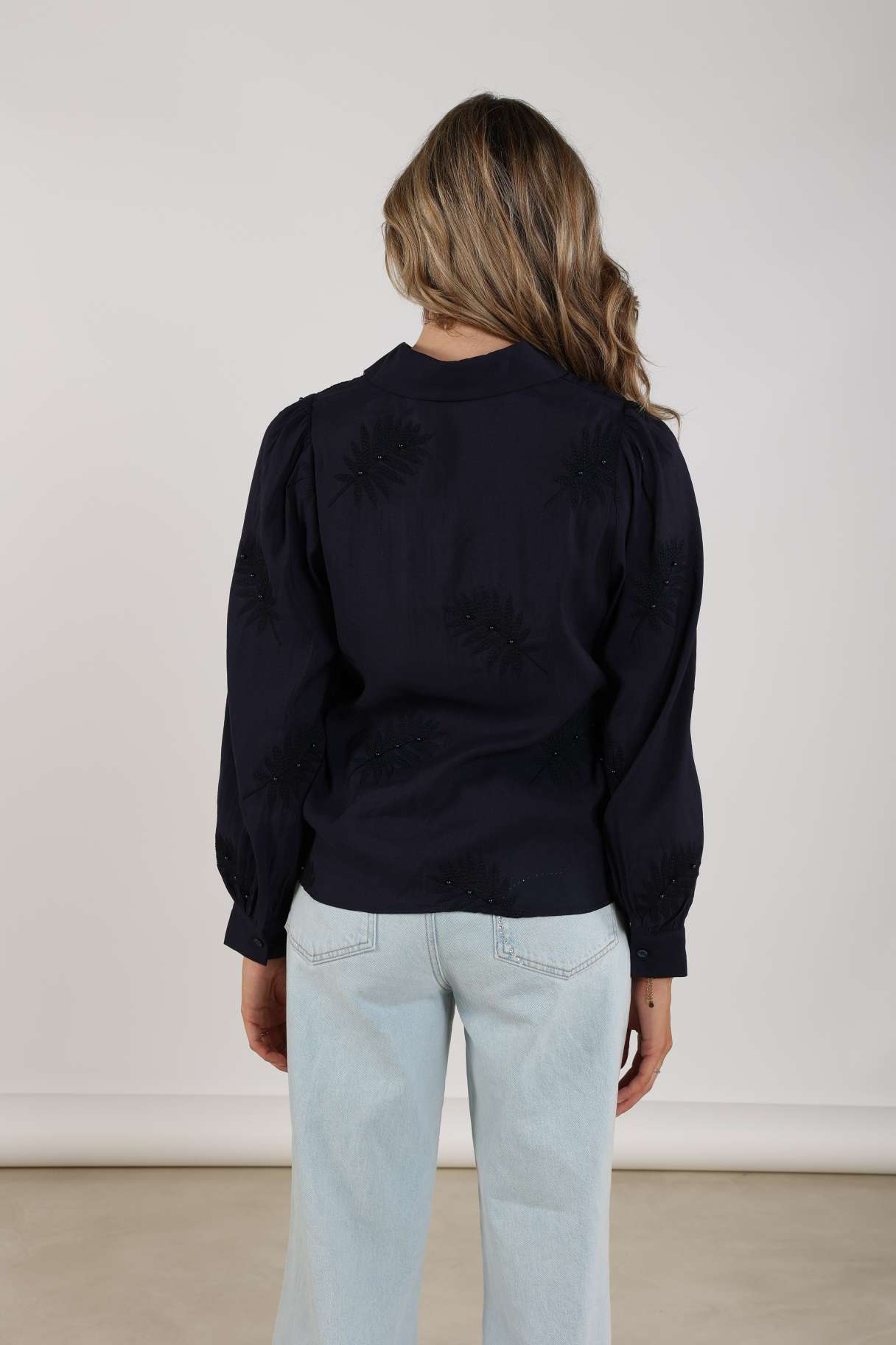 Milanova Blouse Pearl | Navy