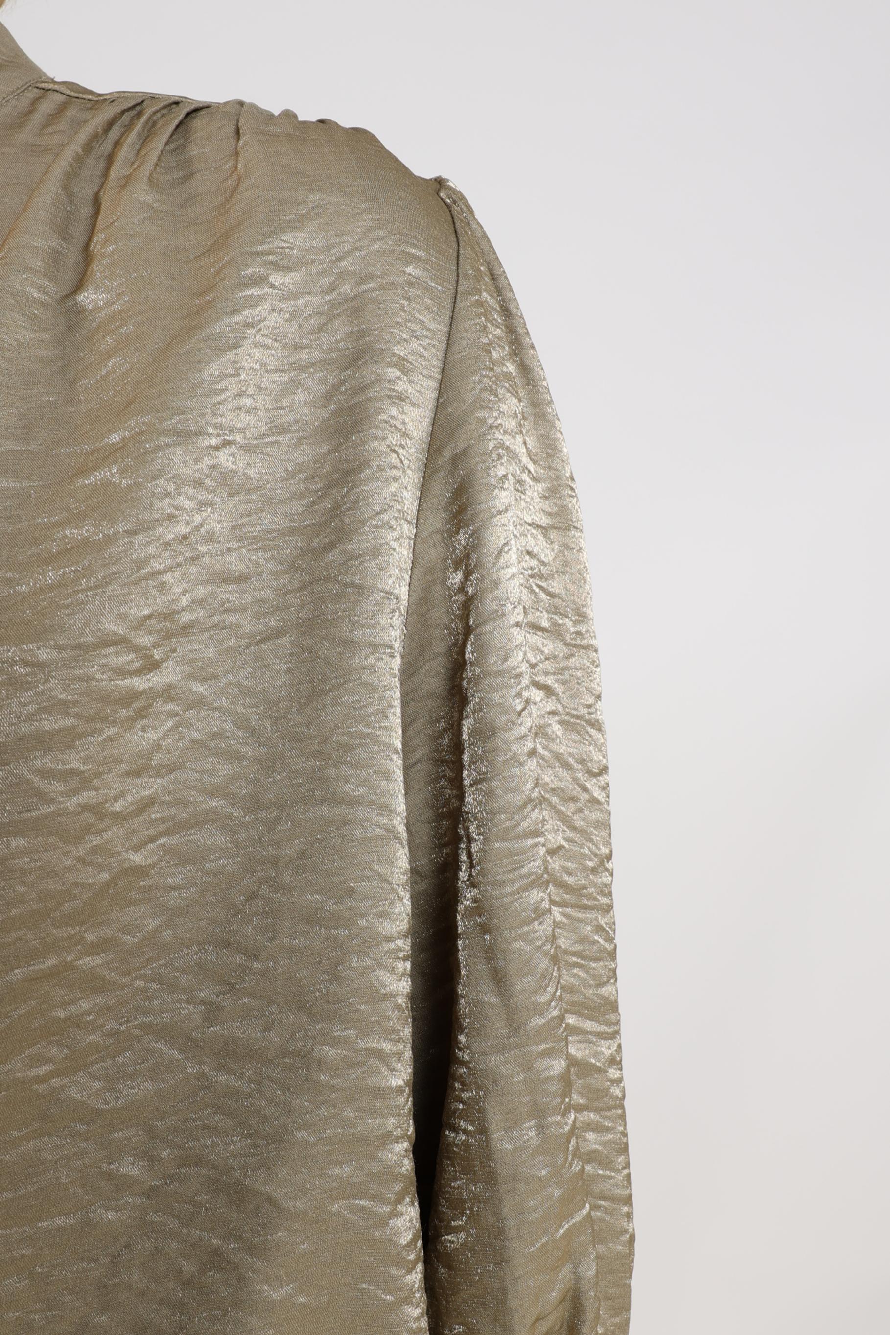 Lilly Blouse Shiny | Army