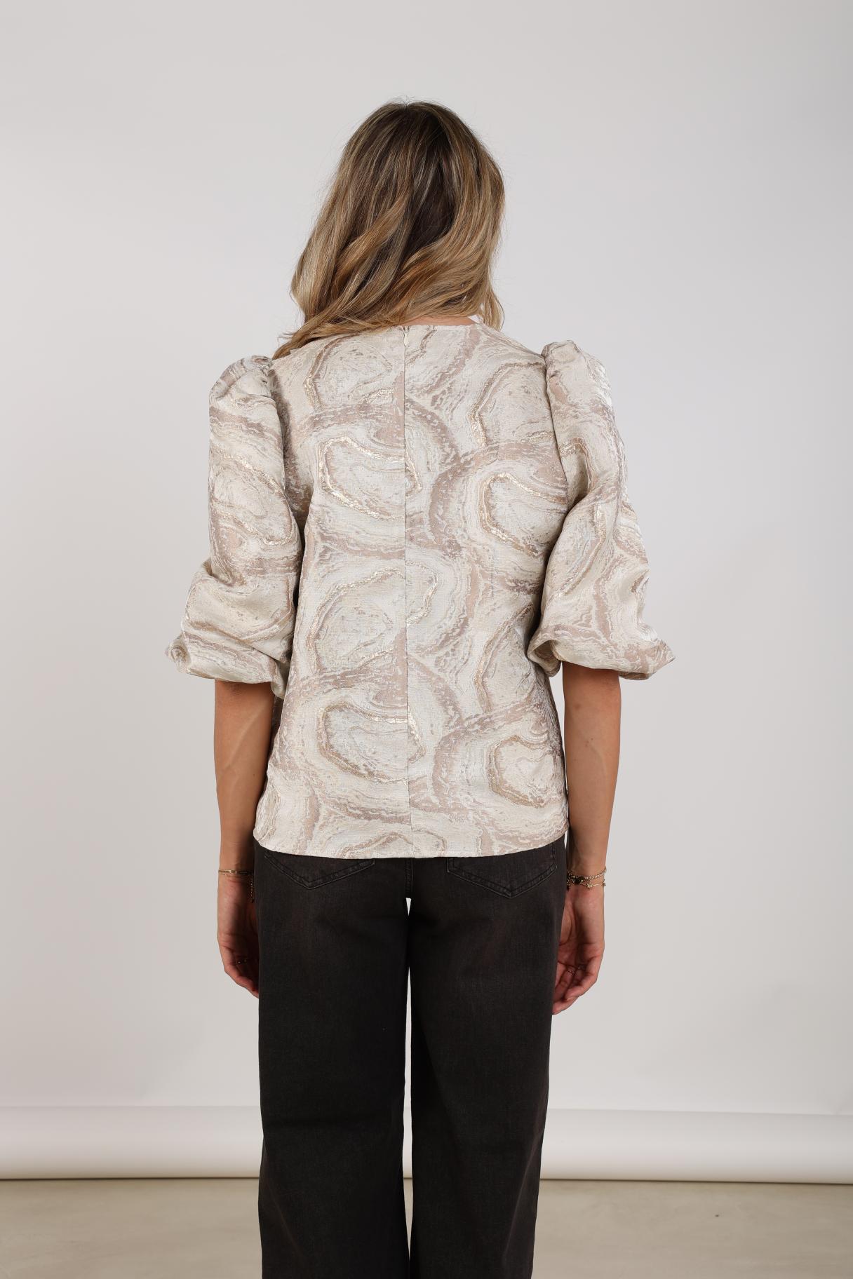 Mirthe Top | Offwhite/Fango