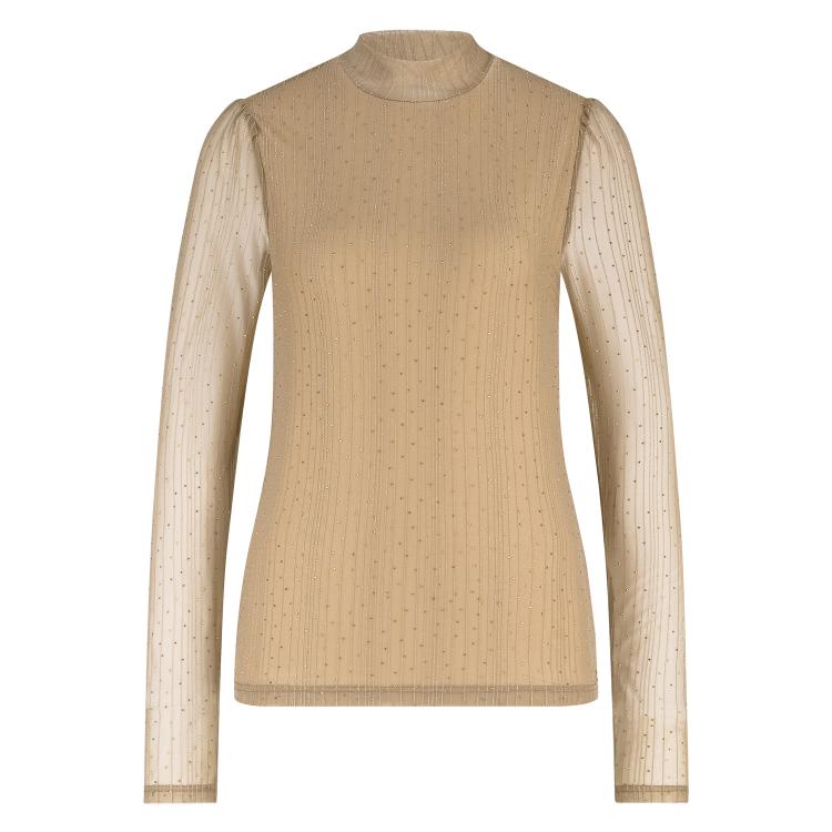 Puck Top Strass | Camel