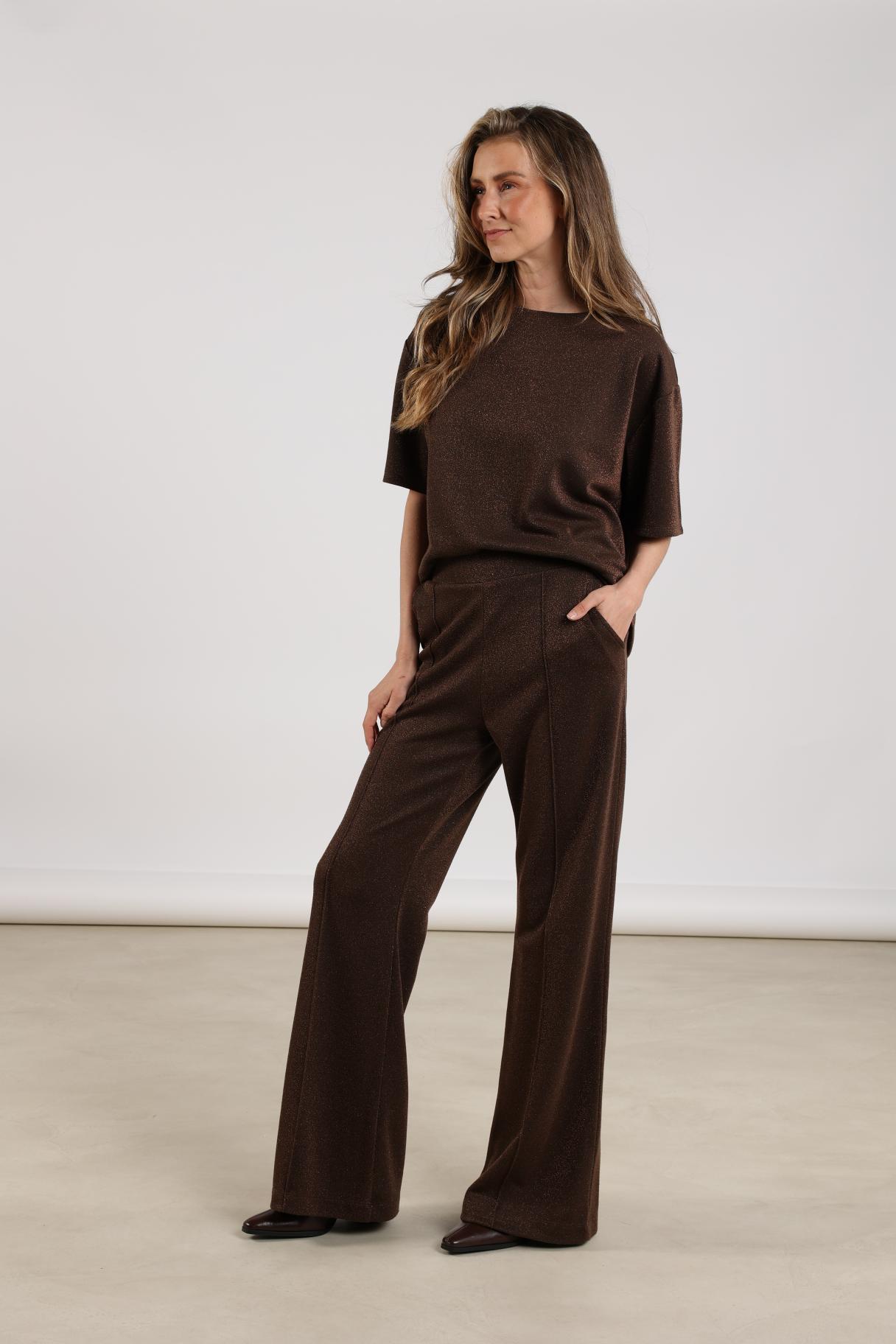 Hilly Top Lurex | Dark Chocolate