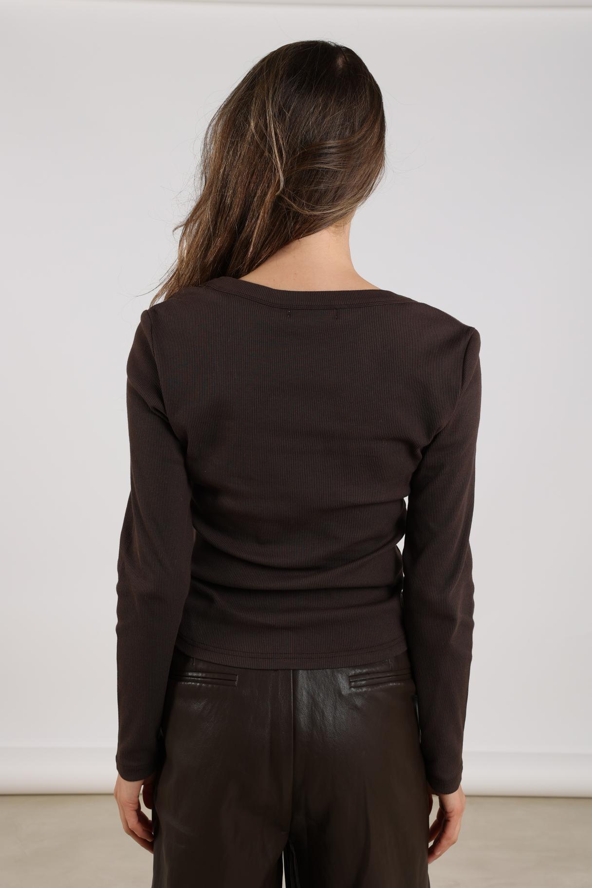 Lilia Top LS | Dark Chocolate