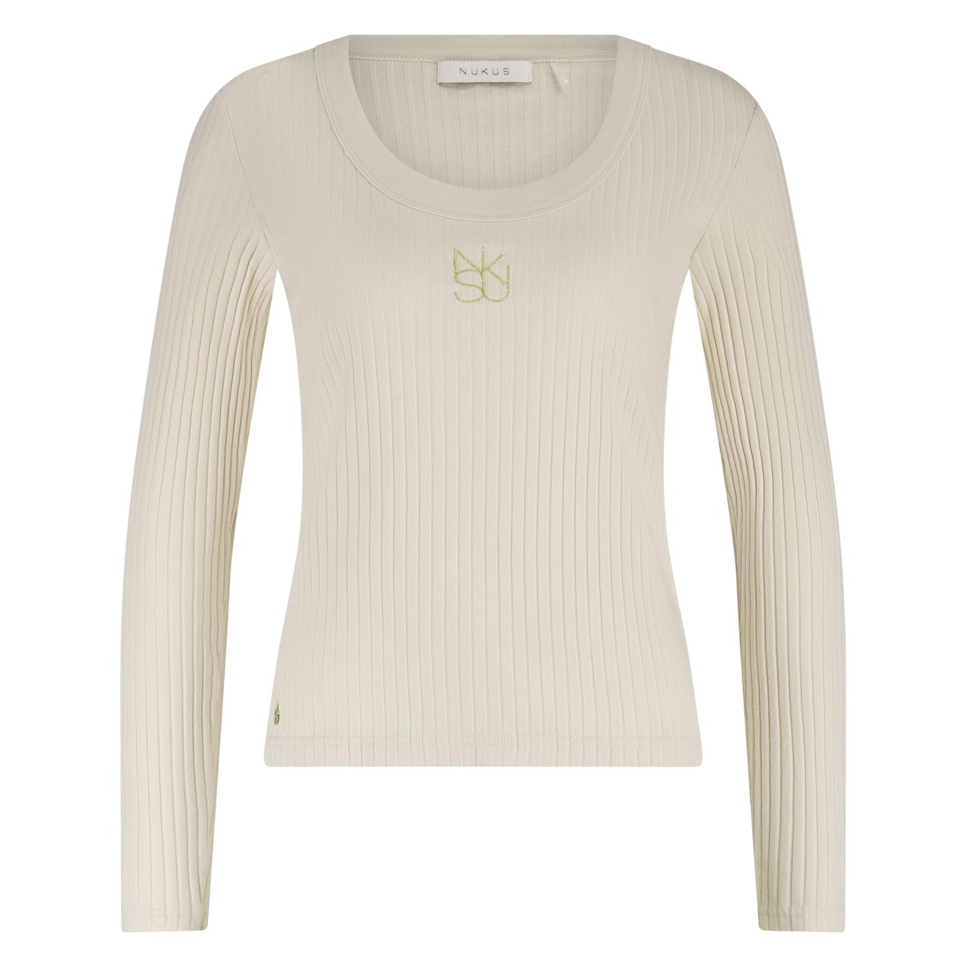 Lilia Top LS Rib | Off White