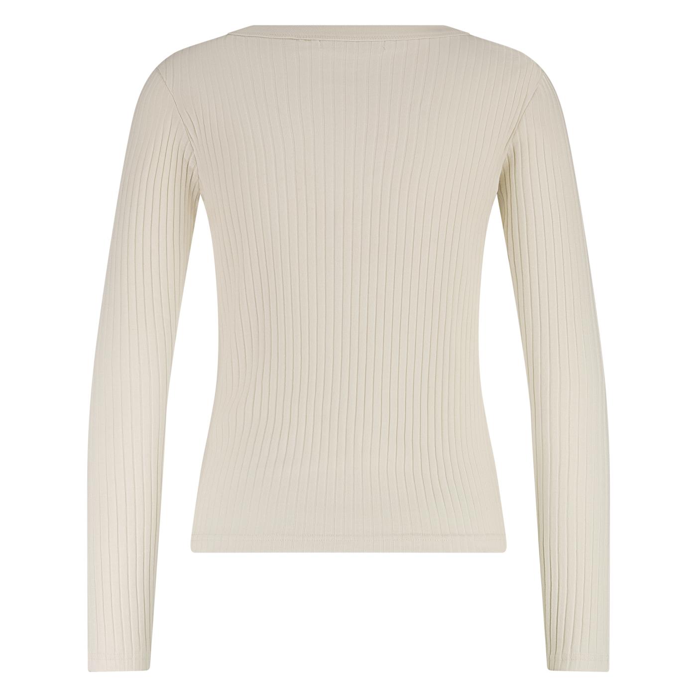 Lilia Top LS Rib | Off White