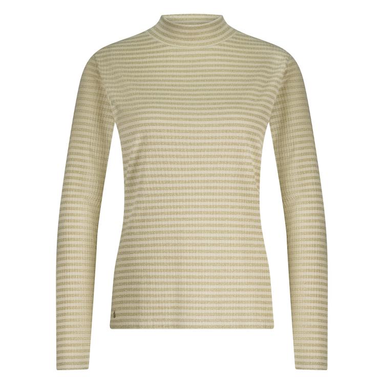 Ivana Top Stripe | Sand/ Gold