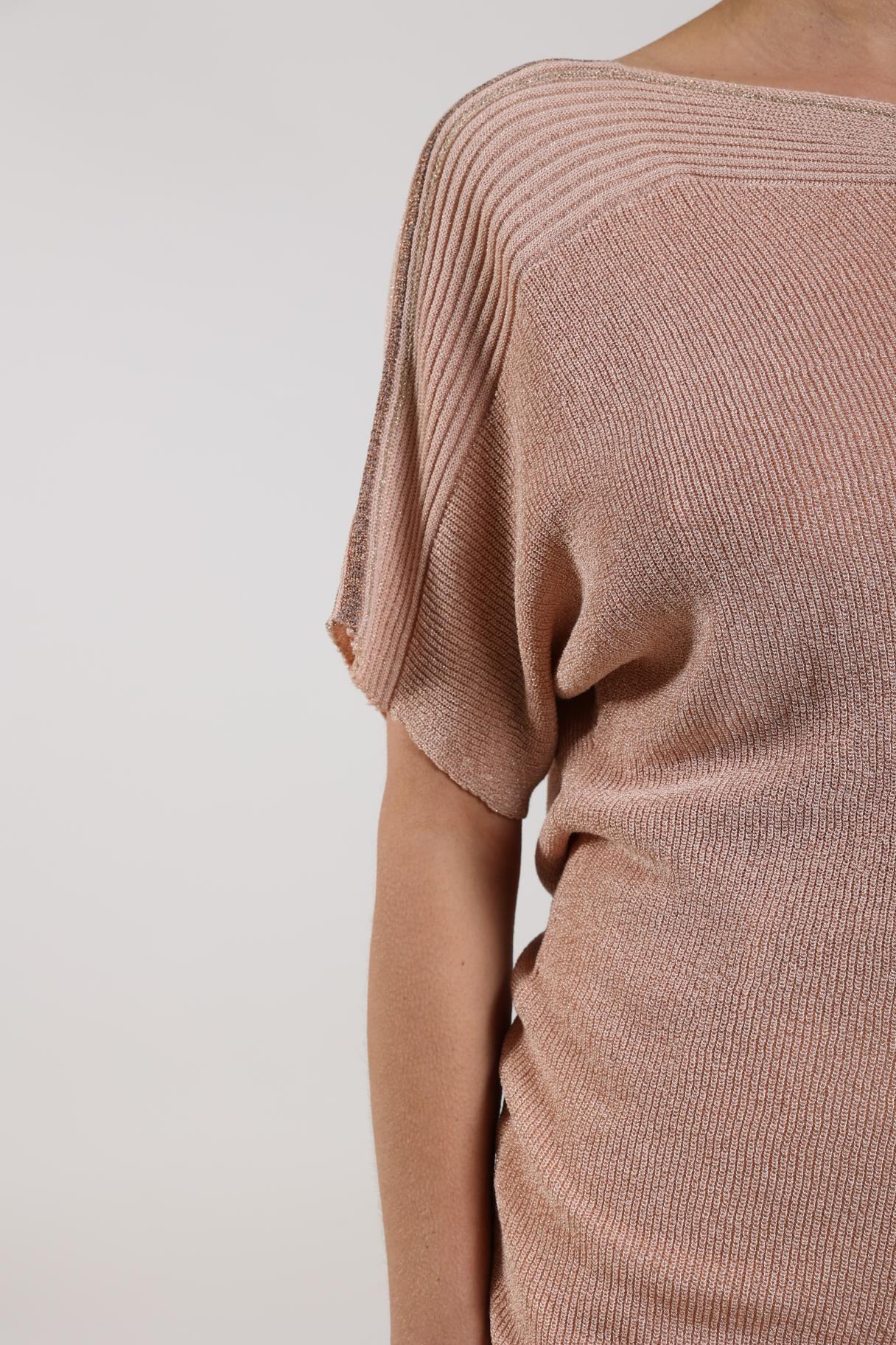 Merla Top Lurex | Dusty Pink