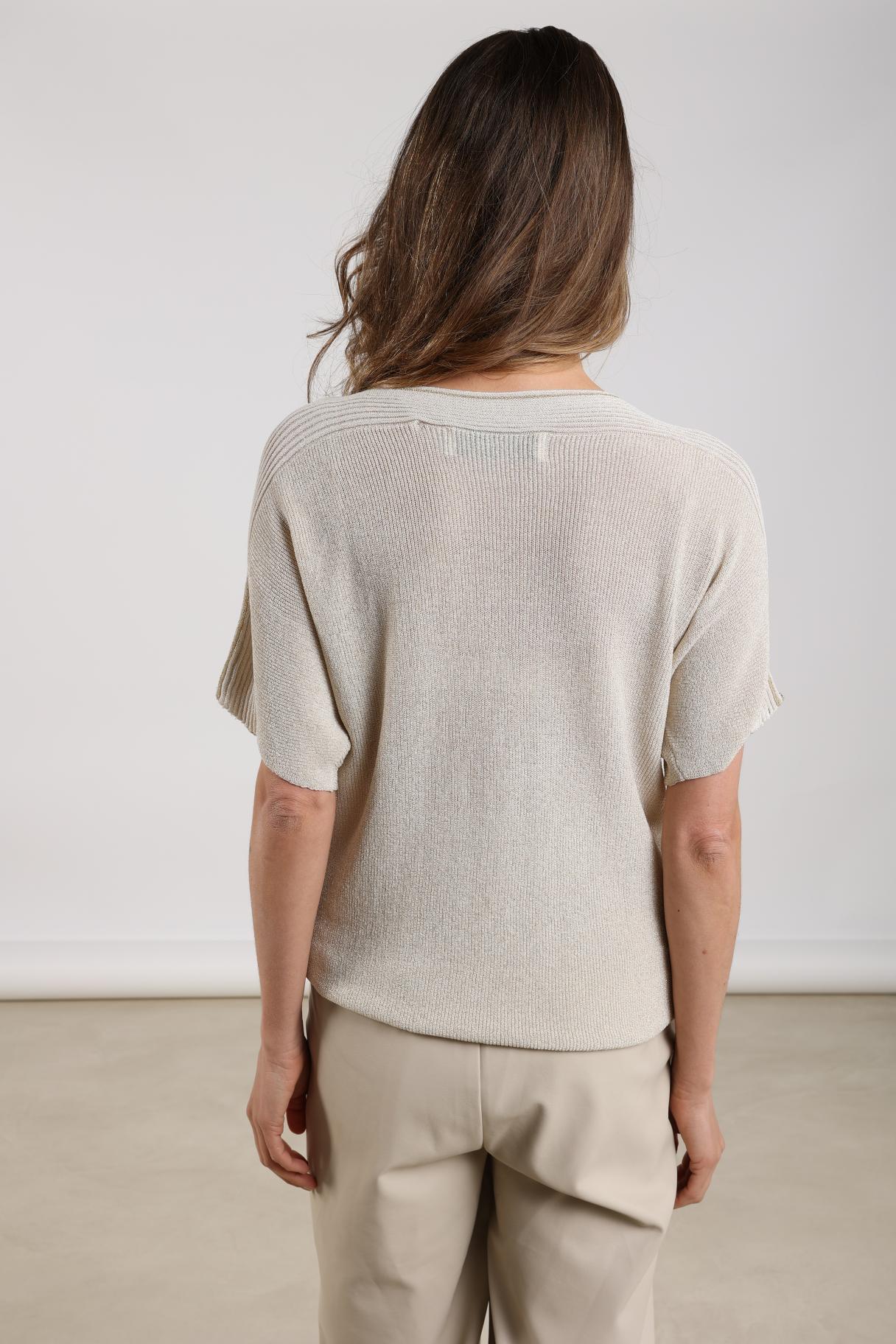 Merla Top Lurex | Sand