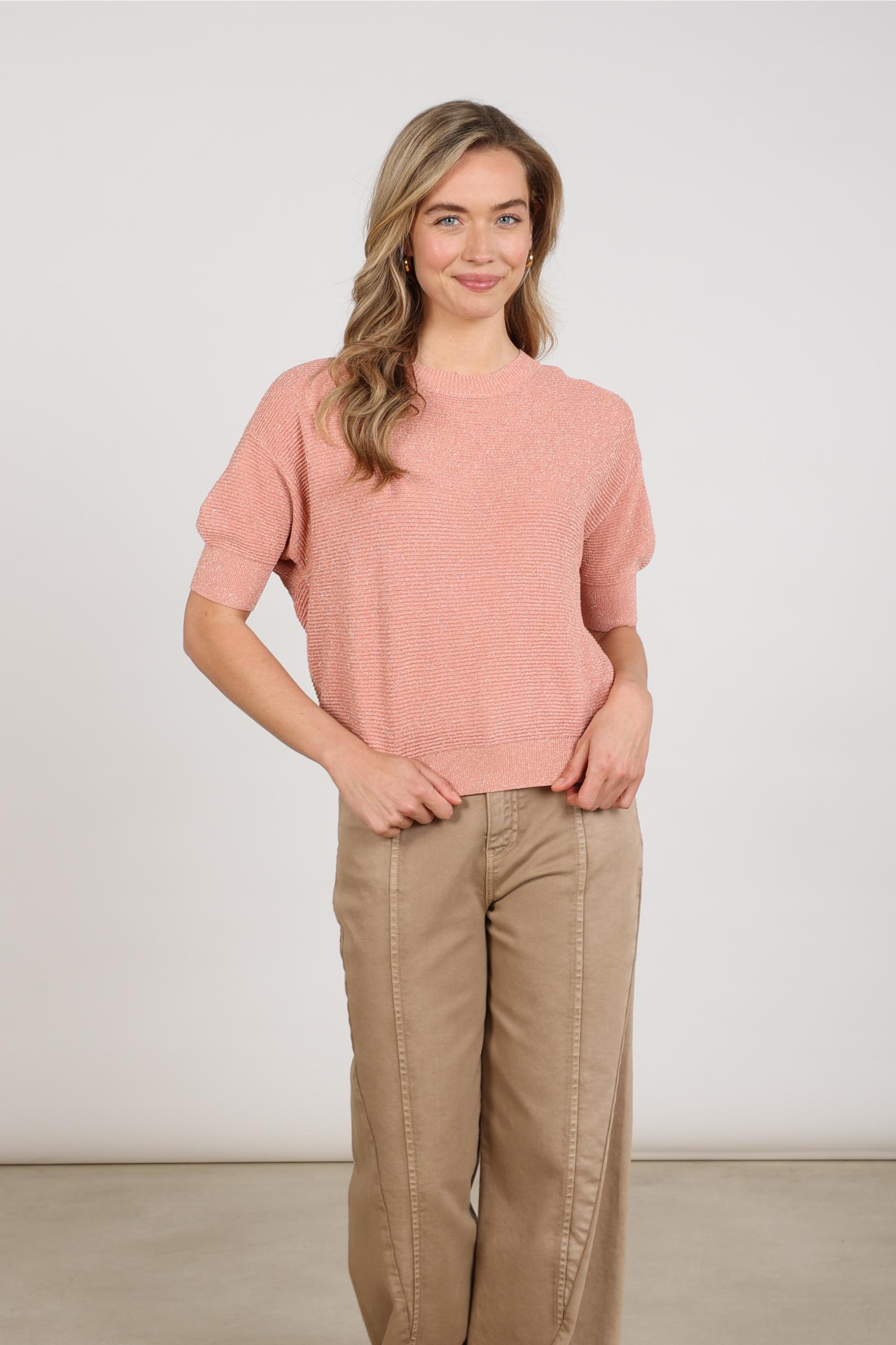 Kinty Top Lurex | Rose