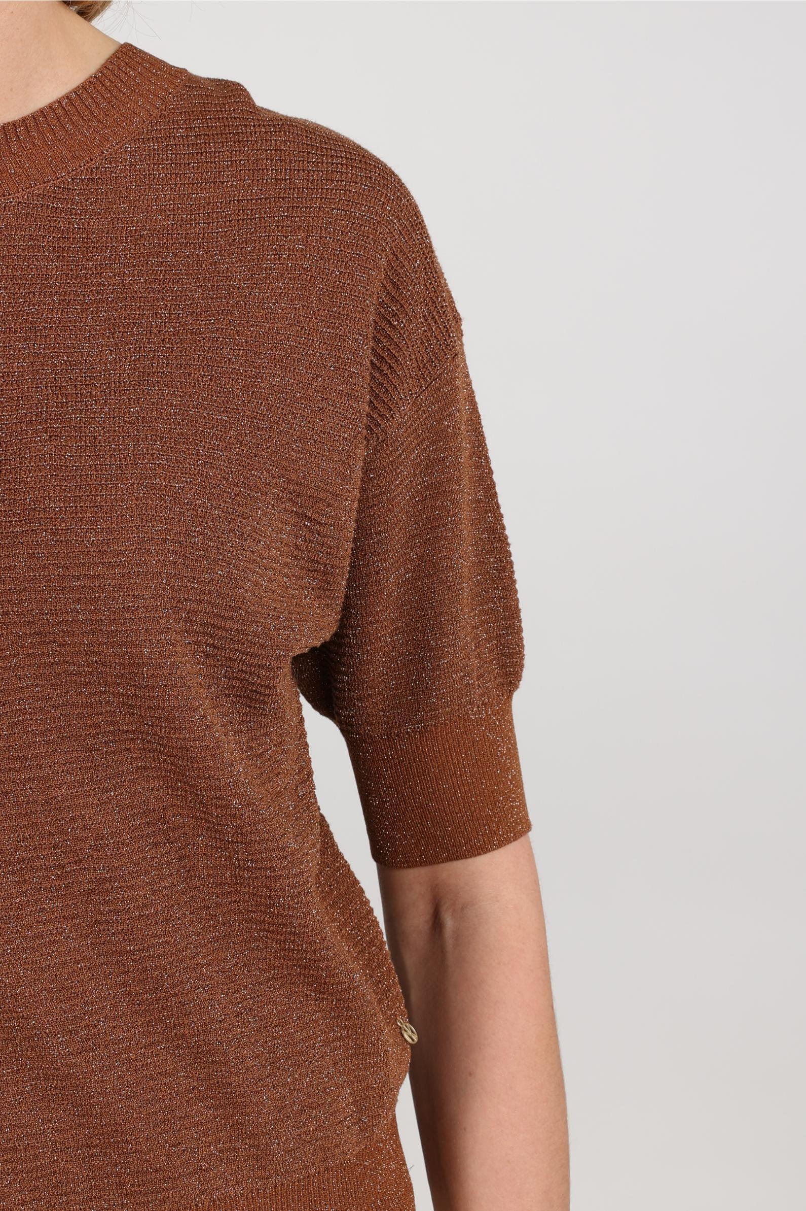 Kinty Top Lurex | Espresso