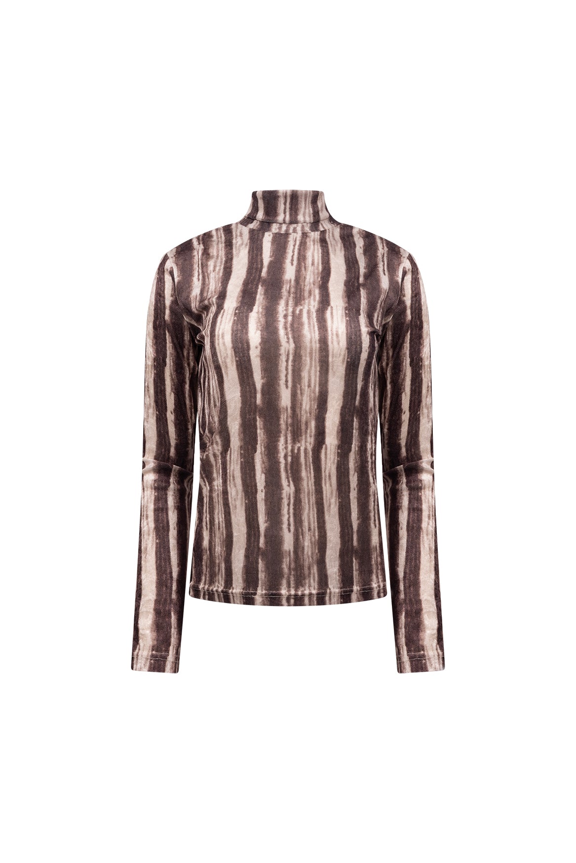 Ginny Top Stripe | Chocolate/Sand