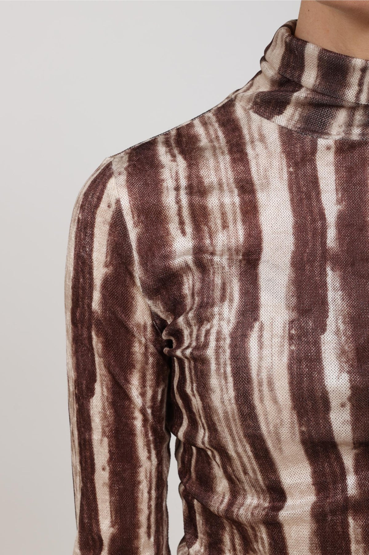 Ginny Top Stripe | Chocolate/Sand