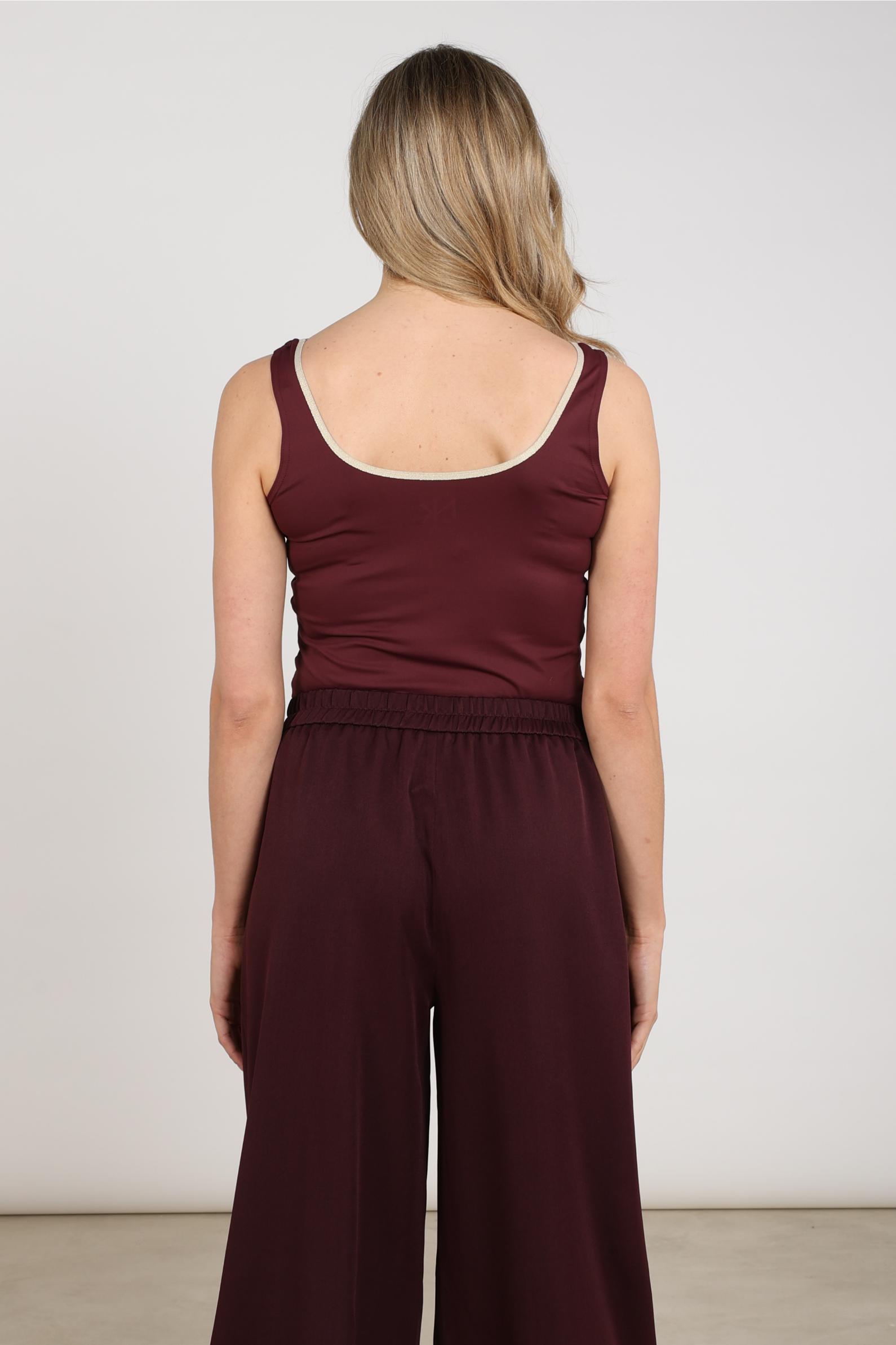 Juba Singlet | Cherry/Gold