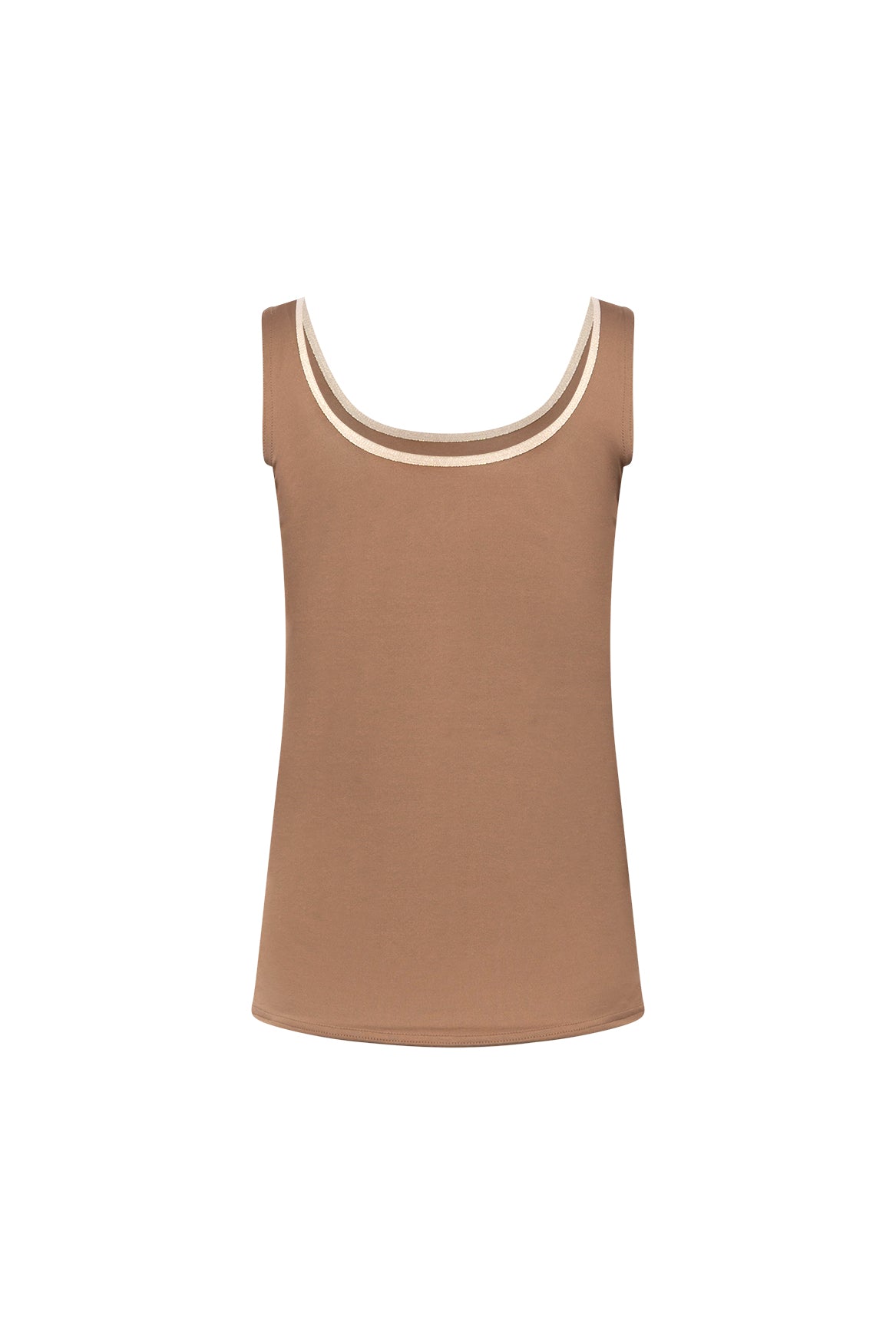 Juba Singlet | Taupe/Gold