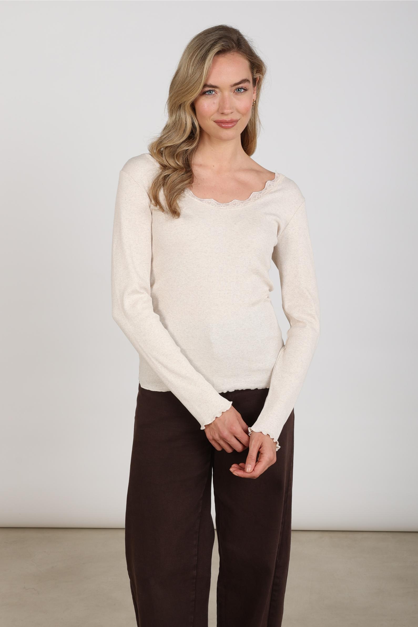 Mika Top Lace | Sand