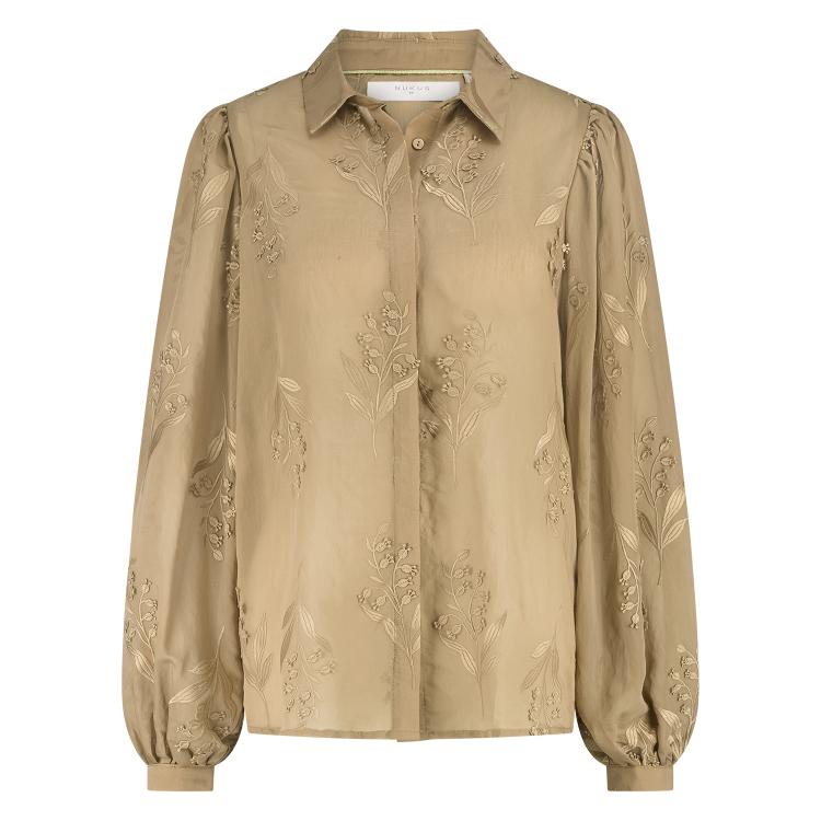 Jolies Blouse Embroidery | Camel