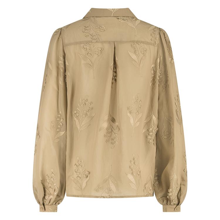 Jolies Blouse Embroidery | Camel