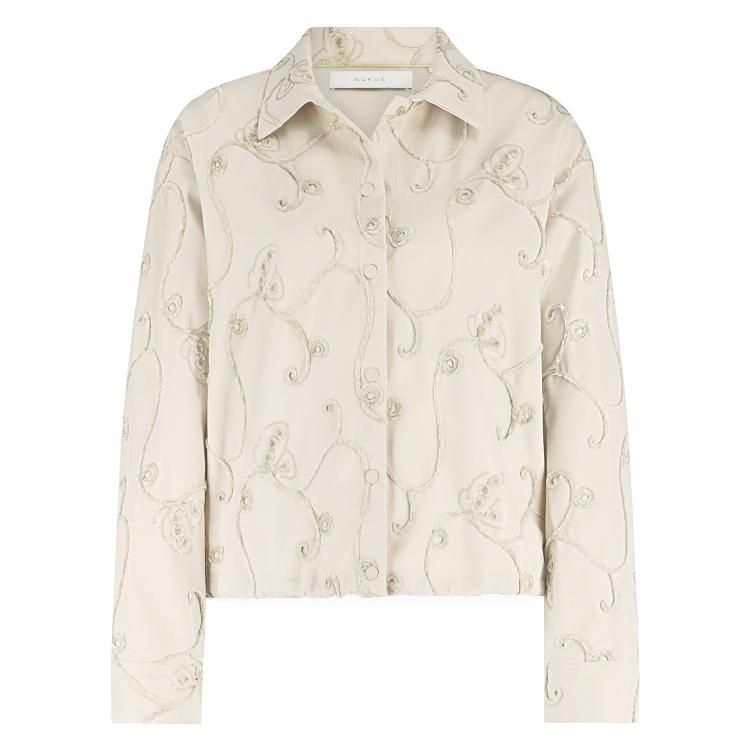 Newport Blouse Embroidery | Sand