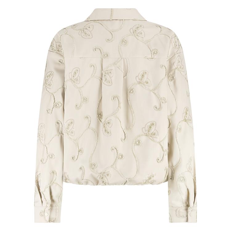 Newport Blouse Embroidery | Sand