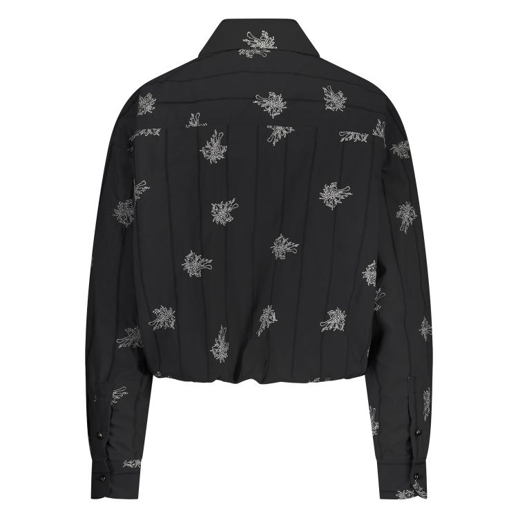 Lara Blouse Embroidery | Black