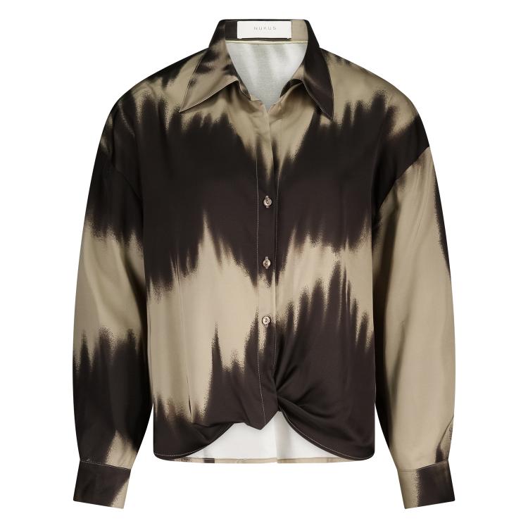 Iris Blouse | Sand/Dark Chocolate