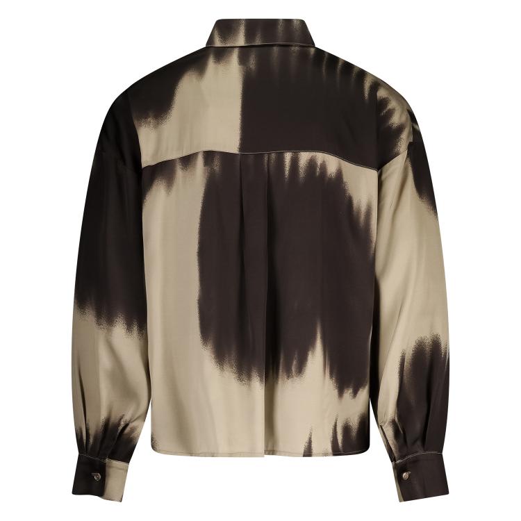 Iris Blouse | Sand/Dark Chocolate
