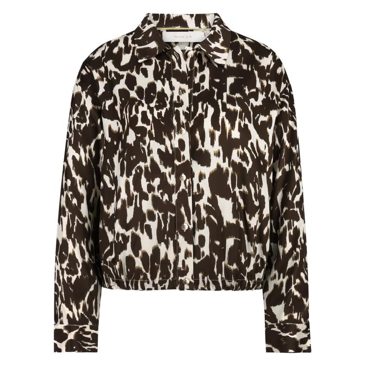 Newport Blouse | Offwhite/Dark Chocolate