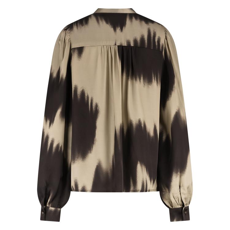 Lizzy Blouse | Sand/Dark Chocolate
