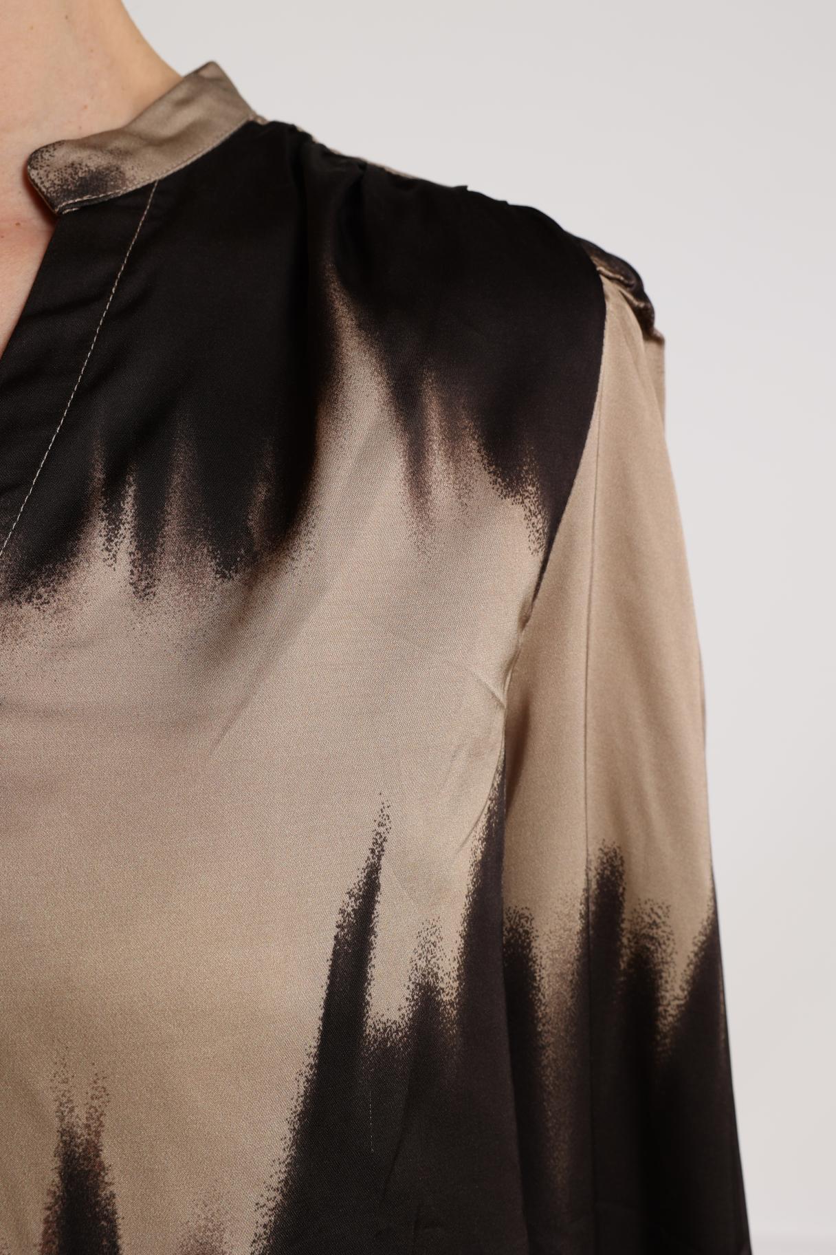 Lizzy Blouse | Sand/Dark Chocolate