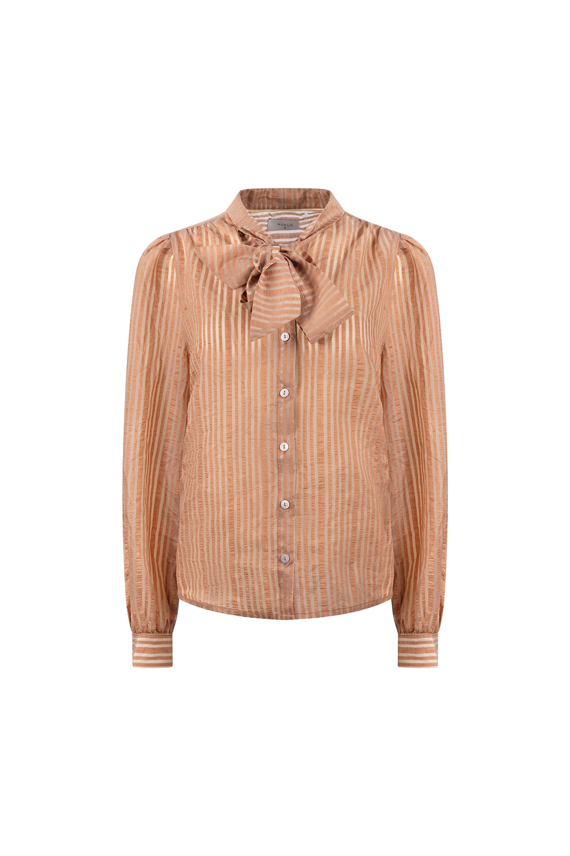 Alberta Blouse Bow Stripe | Toffee