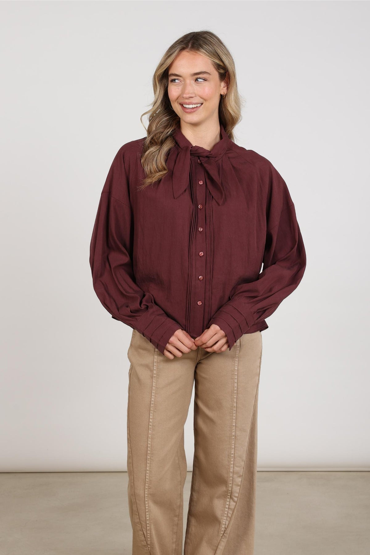 Alexandra Blouse | Cherry