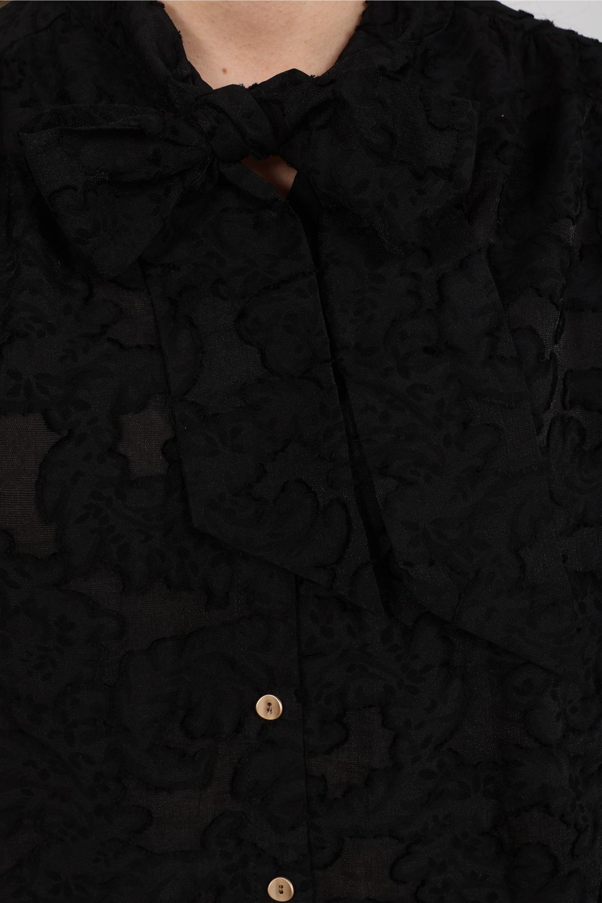 Anissa Blouse Tie | Black