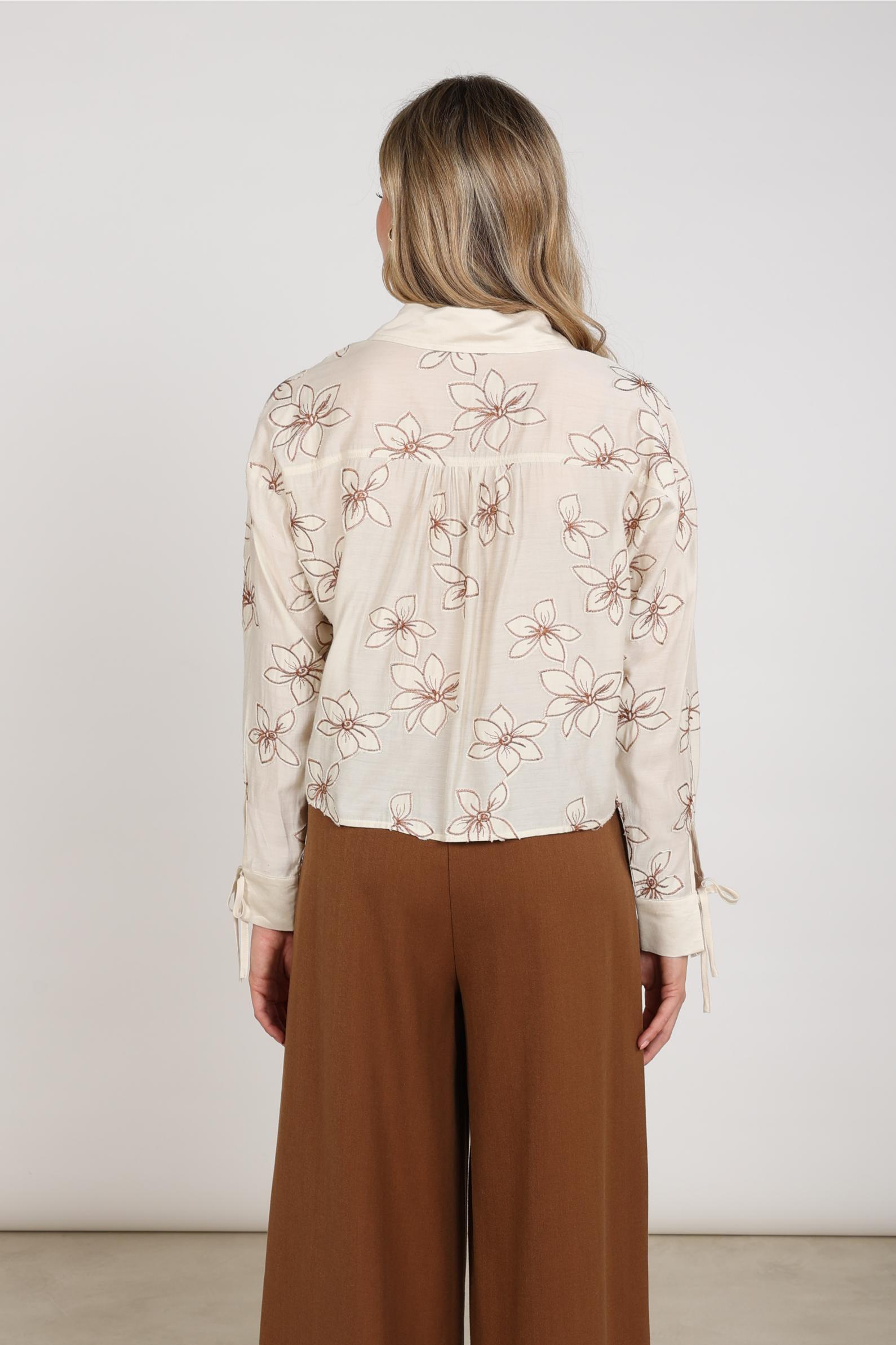 Bailey Blouse Flower | Sand