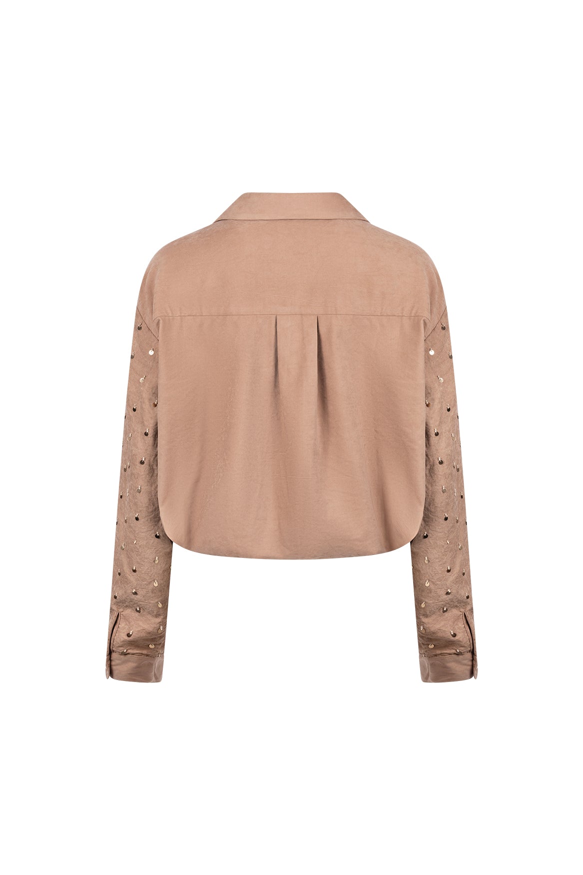 Ally Blouse Paillet Beads | Toffee