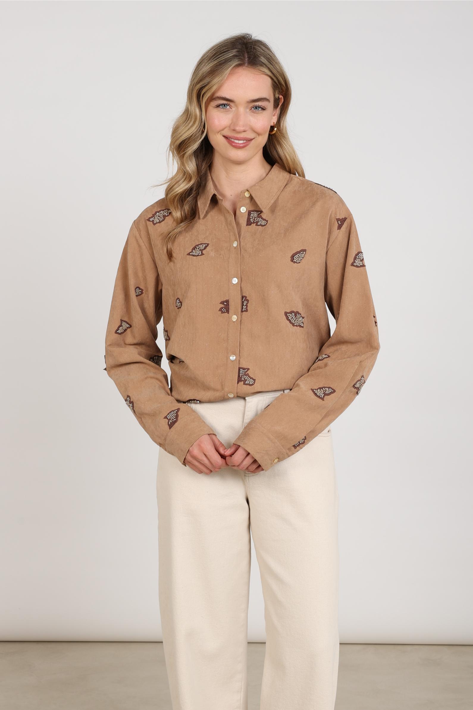 Noor Blouse Beads | Toffee