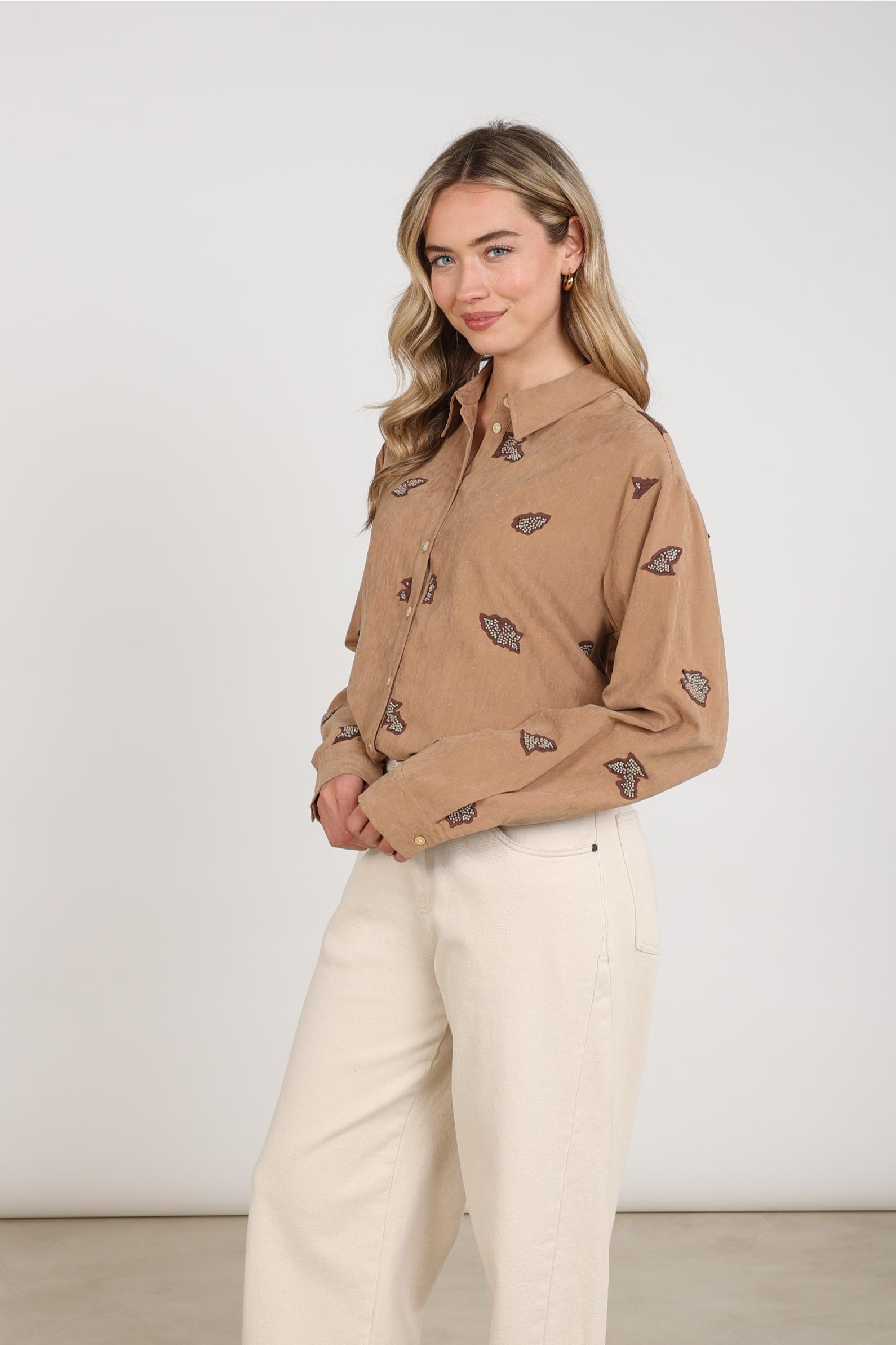 Noor Blouse Beads | Toffee