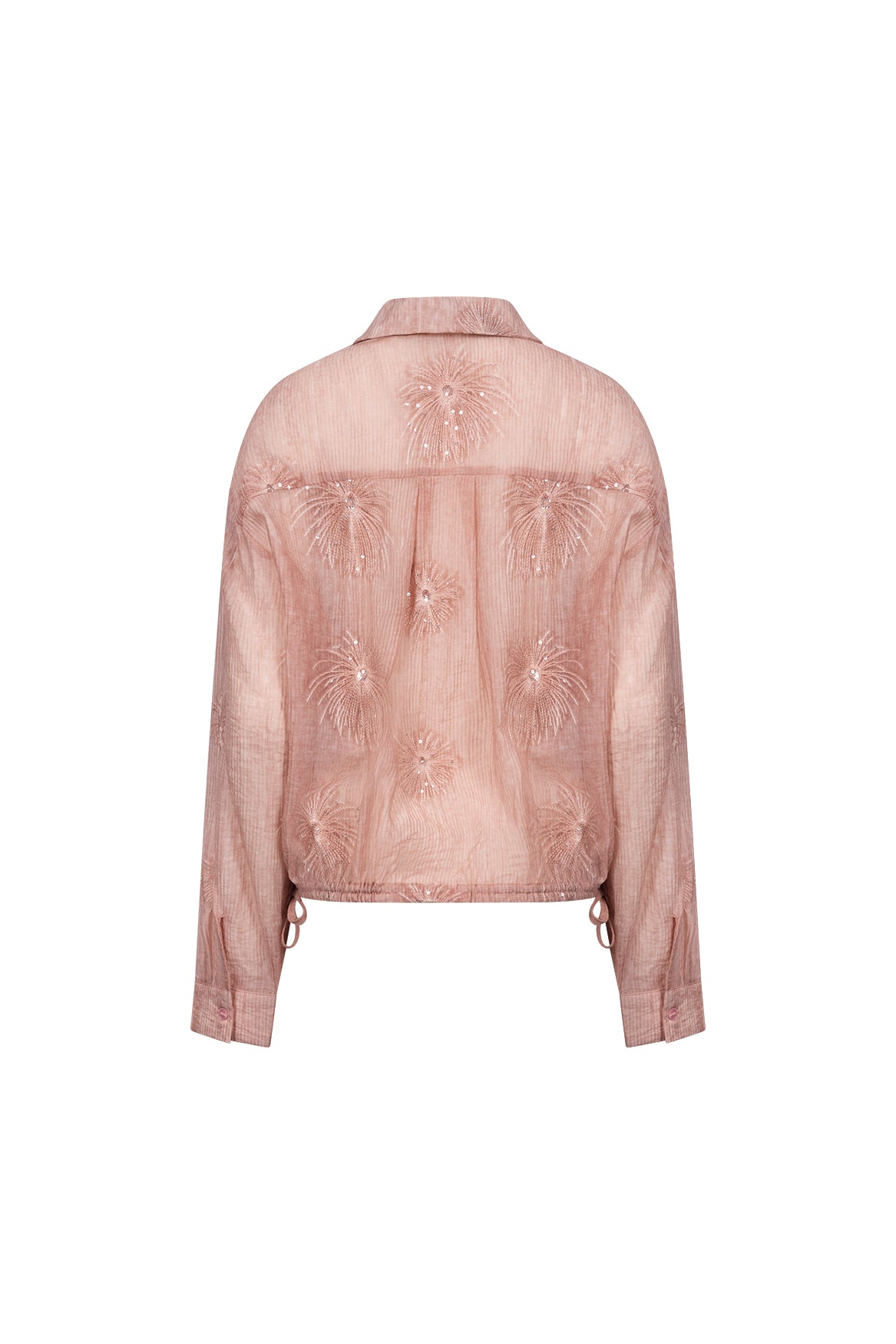 Ally Bluse Stickerei | Rosé