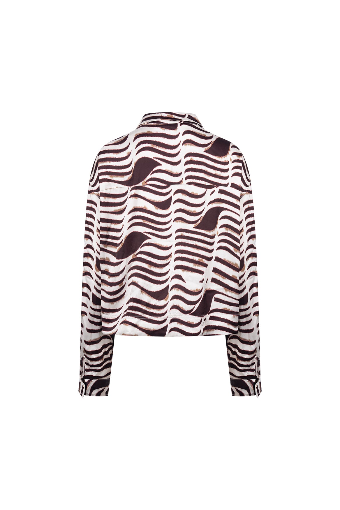 Adora Blouse Zebra | Offwhite/Cherry