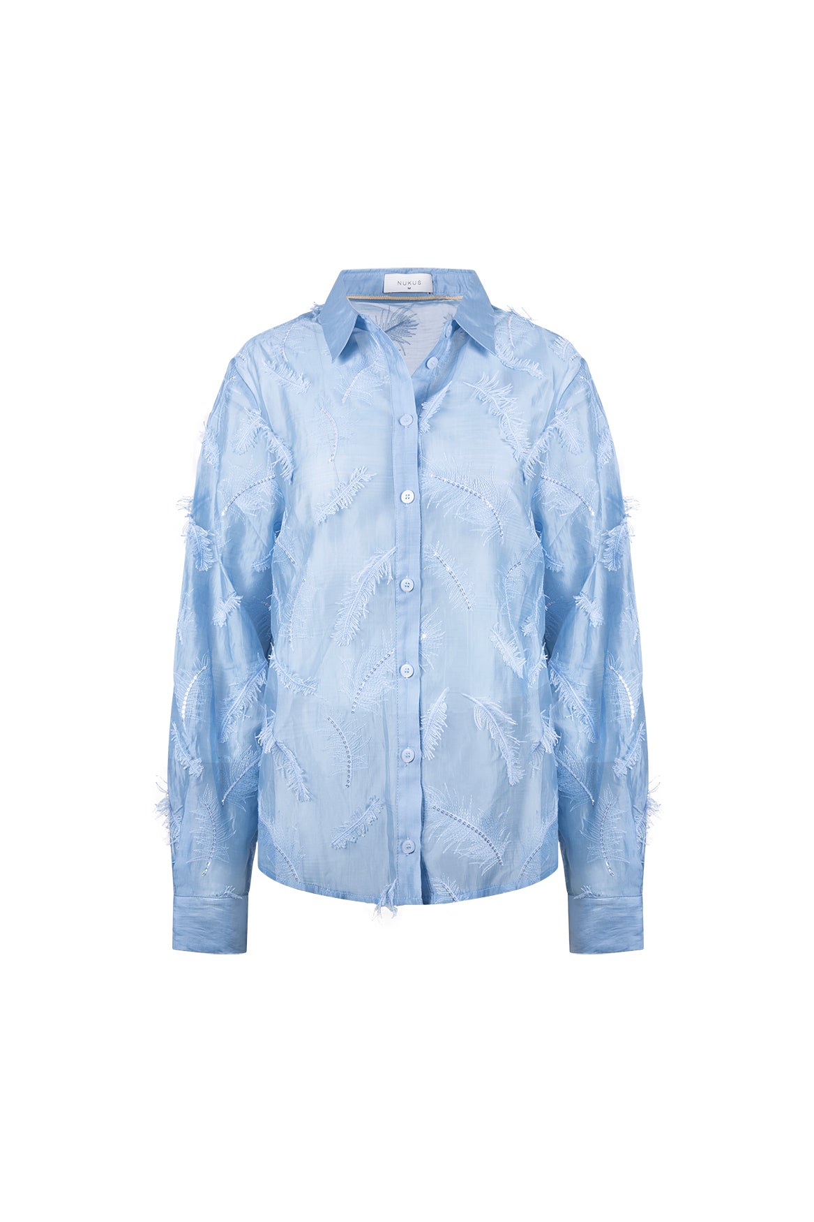 Aysha Bluse Federn | Sky