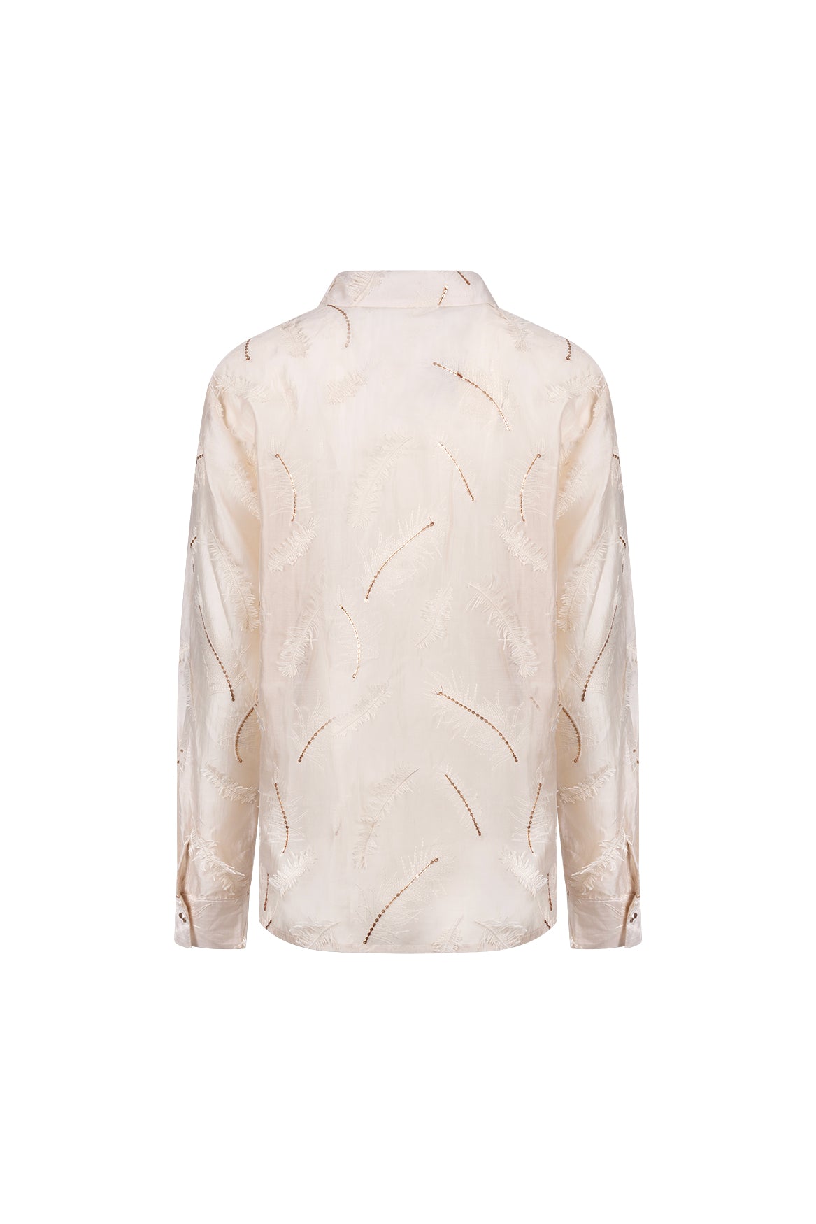 Aysha Blouse Feathers | Sand