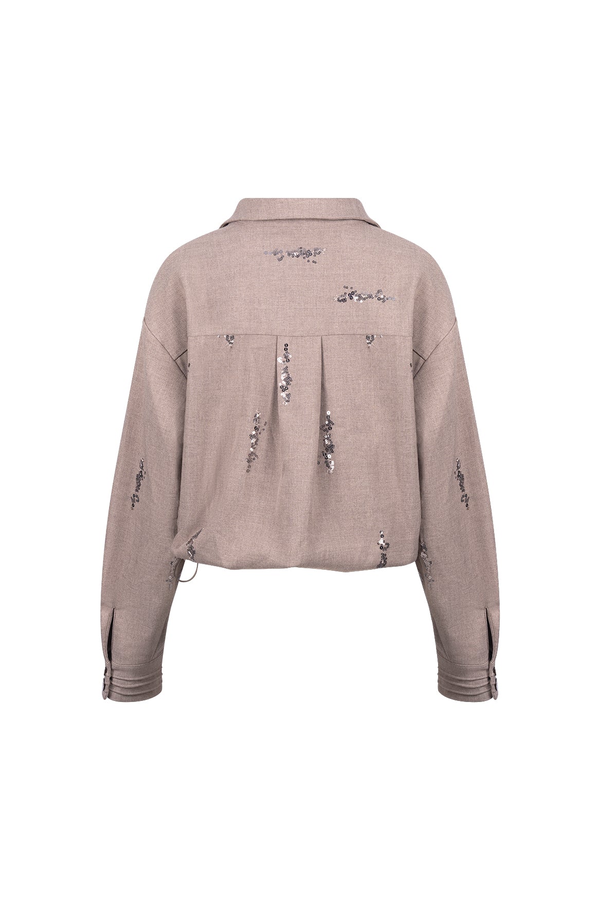 Annelynn Blouse Paillet | Taupe