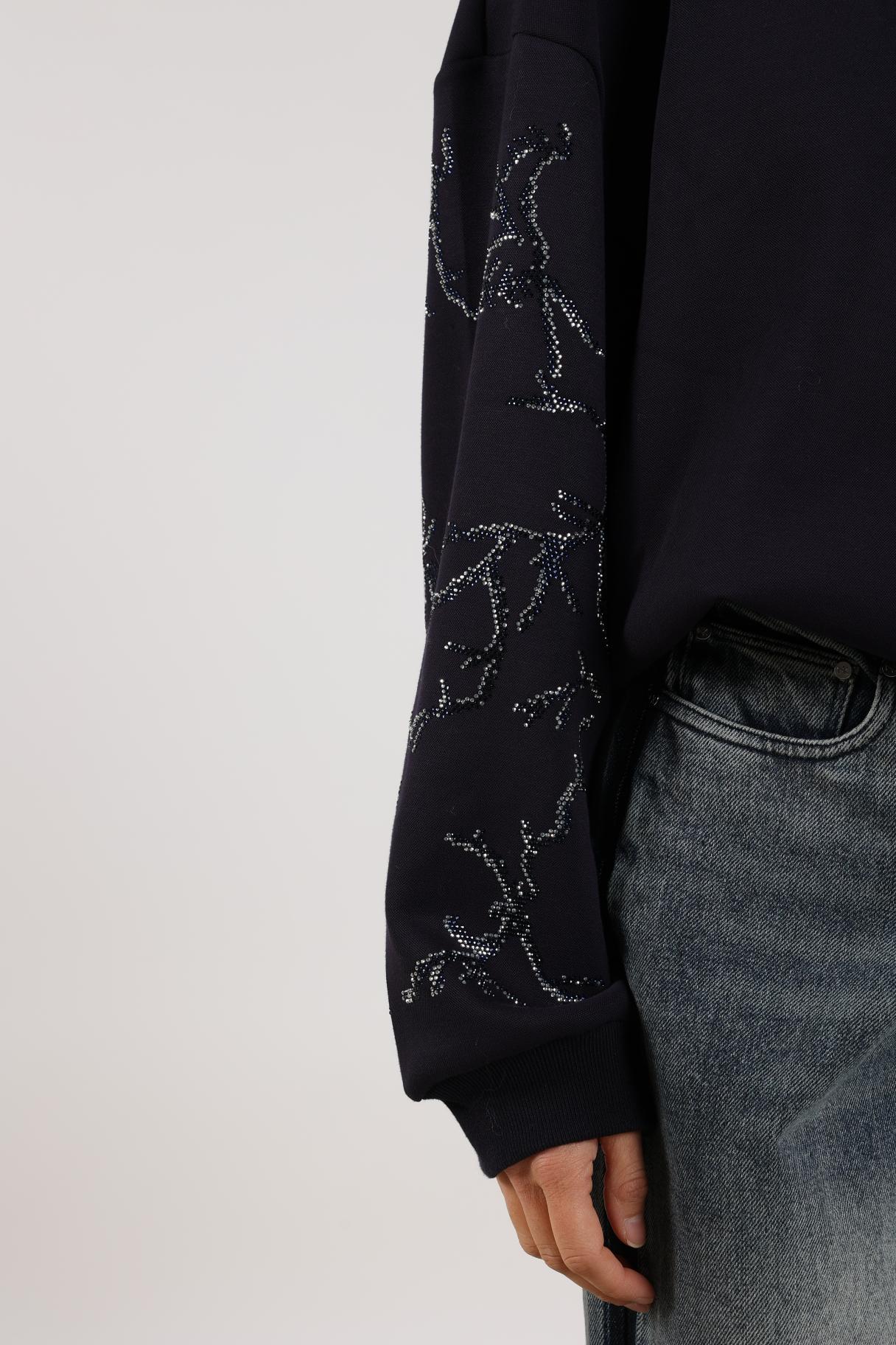 Suzanne Pullover Strass | Navy