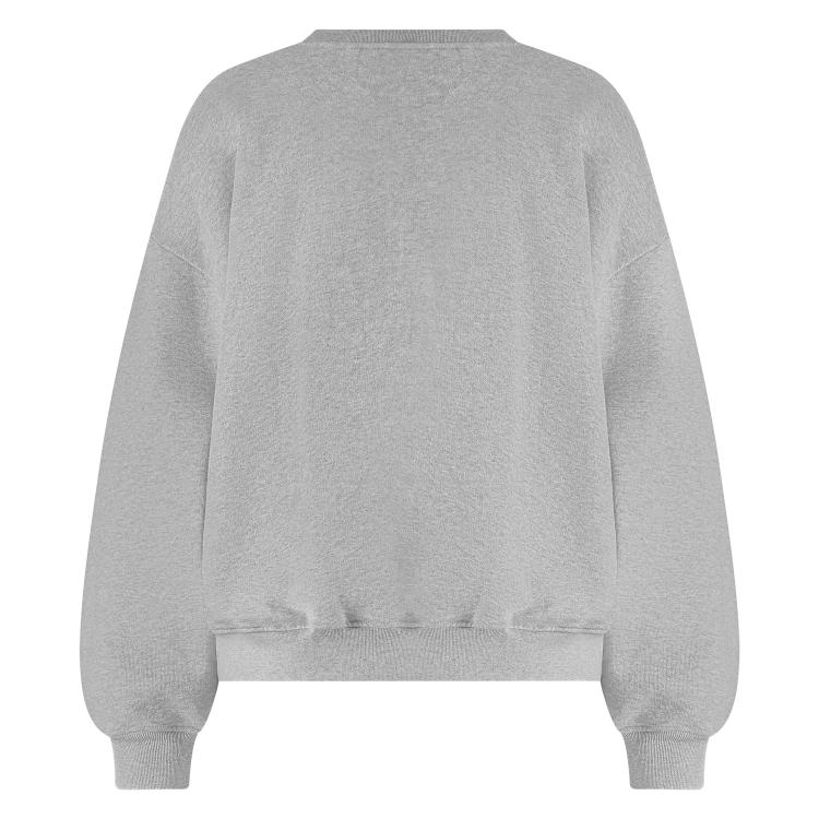 Beatriz Pullover Flower | Grey Melange