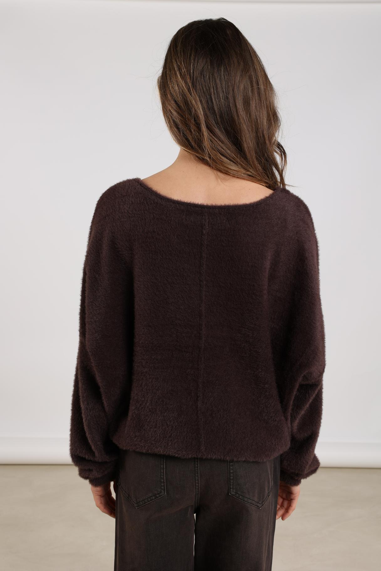 Mathilde Pullover Soft | Dark Chocolate
