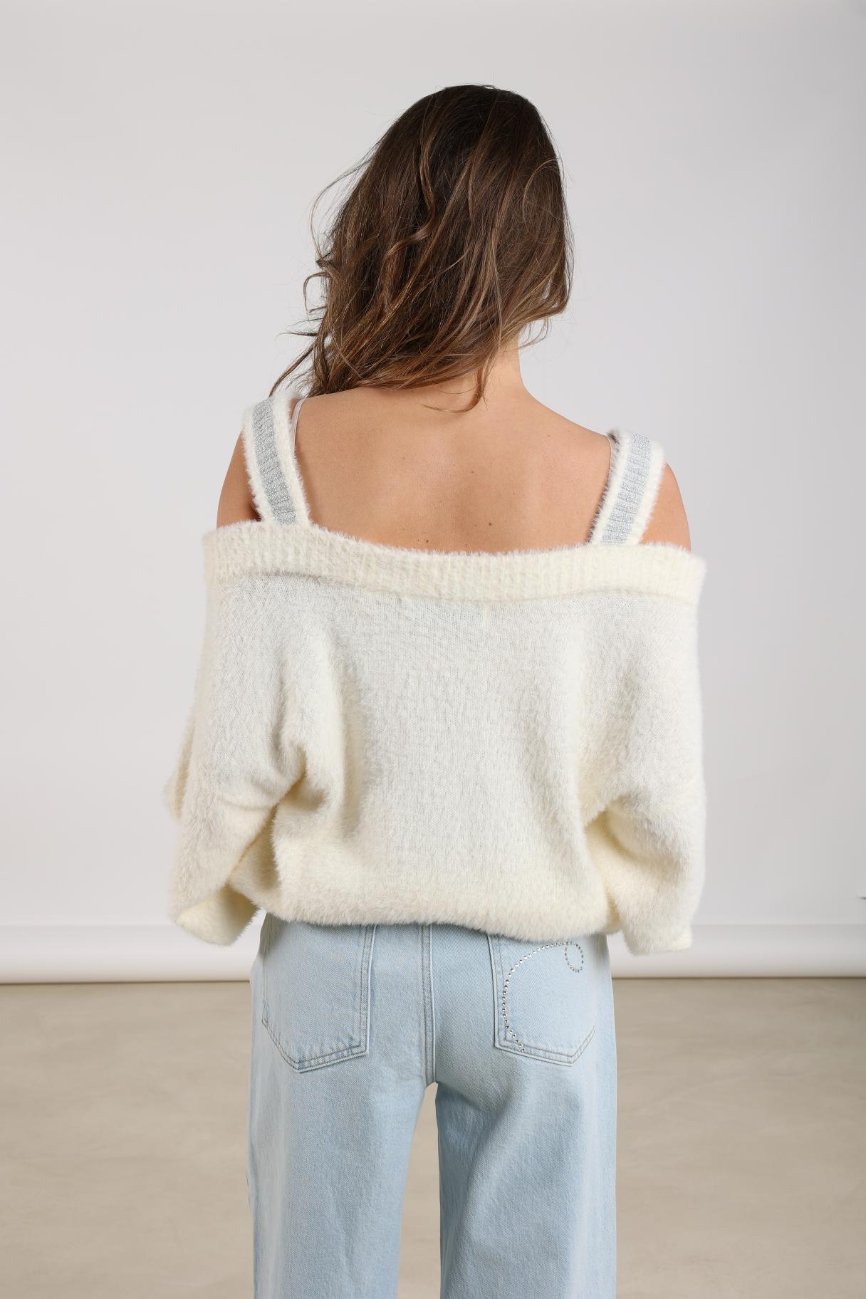 Praag Pullover Lurex | Off White